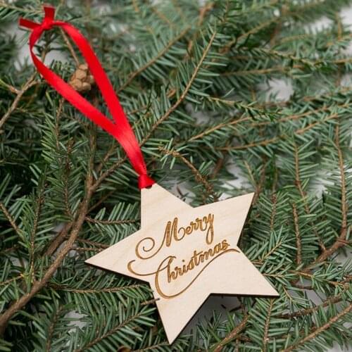 Wood Ornaments Christmas Wooden Unfinished DIY Ornaments Crafts for Christmas Decoration and DIY Ornaments Making