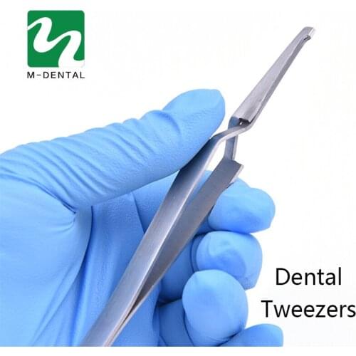 Dental Bracket Holder Orthodontic Bonding Serrated Dentistry Instruments Tweezer Stainless Steel Plier For Teeth Care