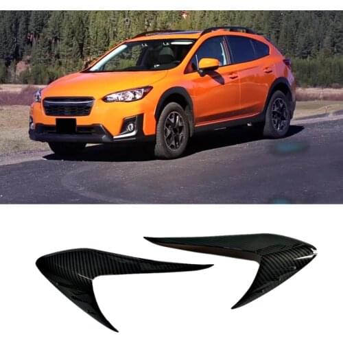 DHBH-Car Styling ABS Headlight Eyebrow Decorative Cover Sticker Trim for Subaru XV 2012-2016