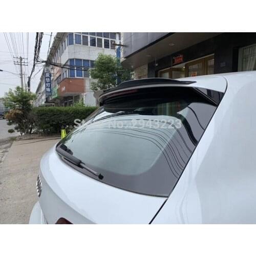 For Audi A3 8V Hatchback 5Door 2014 - 2018 ABS Plastic Gloss Black Color Rear Roof Trunk Wing Boot Rear Spoiler Car Accessories