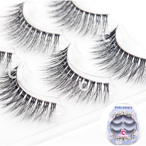 ICYCHEER 3Pairs/Set 3D False Eyelashes Eye Lashes Extension Makeup Cosmetic Beauty Tool