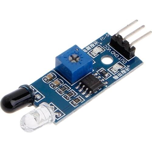 IR Infrared Obstacle Avoidance Sensor Module for Arduino Car Robot 3-wire Reflective Photoelectric New Porcelain