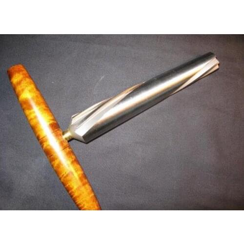 Double bass make tool,lengthen sharp screw type double bass end pin reamer