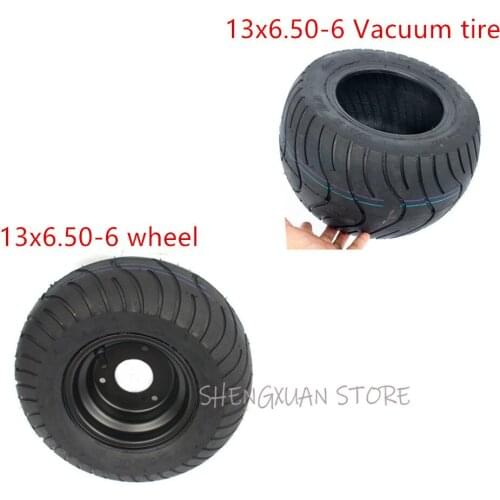 Good quality GO KART 13X6.50-6 Inch Wheel Tubeless Tyre vacaum Tire With Hub for KARTING ATV UTV Buggy