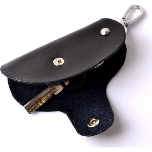 2021 Best Sale High Quality PU Leather Key Wallet Women Man Keychain Covers Zipper Keys Case Bag Housekeeper Keys Organizer