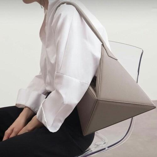 Fashion Folding Triangle Women Shoulder Bags Designer Handbags Luxury Pu Leather Female Messenger Bag Summer Small Purses Totes