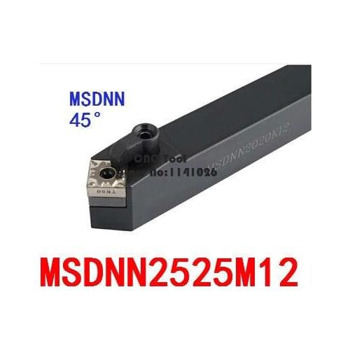 MSDNN2525M12 Turning Tool Holder,CNC tool holder, External turning tools,Lathe cutting tool for SNMG120404/08/12 Inserts Holder