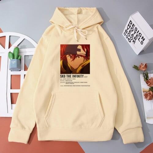 Cartoon Skateboard Boys Reki Hoodies Women Sk8 The Infinity 2021 Sweatshirt Japanese Anime Graphic Pullover Casual Woman Hoodie