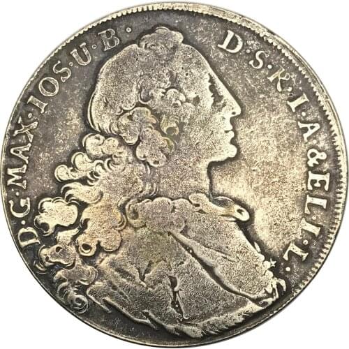 German states Electorate of Bavaria 1 Konventionsthaler Maximilian III Joseph Thaler 90% Silver Copy Coin