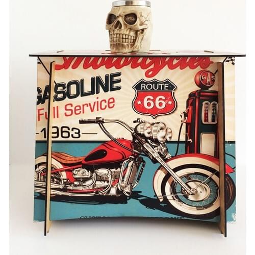 Practical Decor Retro Motorcycle Coffee Table