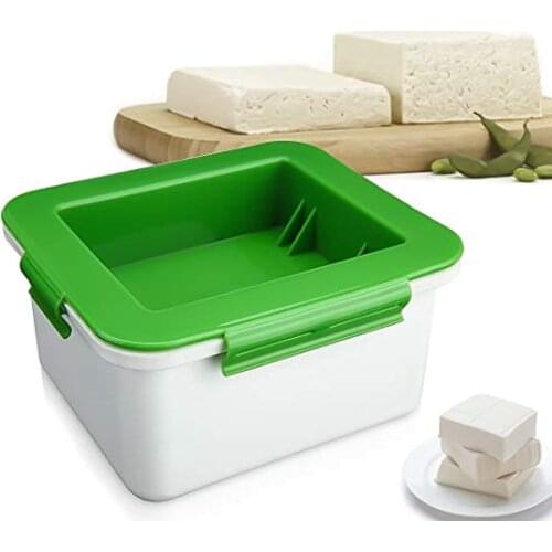 Tofu Press Removes Water from Tofu Easily, Mess-Free Box Style Design,Make Firm Tofu at Home Kitchen