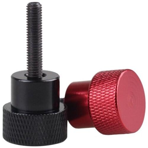 2pcs M4 aluminum alloy big head high step hand screw handle arm adjust position inspection tool grip knob bolt 6mm-20mmlong