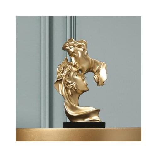 Nordic duck decorative lovers figure Creative and simple modern household abstract figure model decoration luxury Sculpture stat