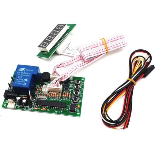 Timer Control Board with 40 cm white lead 3 digits timer board coin operated Power Supply for coin acceptor selector