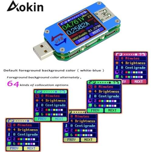 Um25 Um25c For App Usb 2.0 Type-c Lcd Voltmeter Ammeter Voltage Current Meter Battery Charge Measure Bluetooth Communication