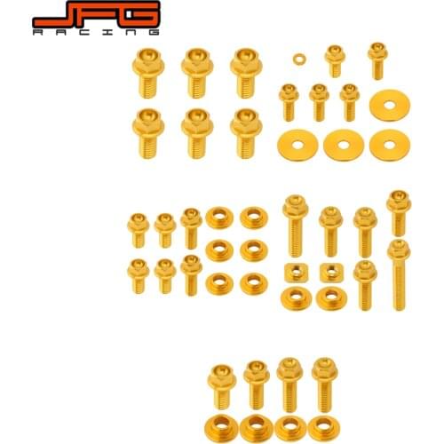 Motorcycle Front Rear Fender Number Plante Radiator Shrouds Fork Guards Seat Side Panels Screw For SUZUKI RM125 RM250 2001-2008