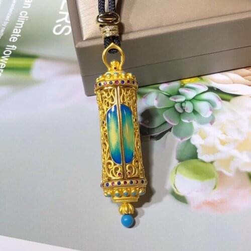 H129 Fine Jewelry Real 925 Steling Silver s925 100% Natural Blue Amber Mexico Origin Female Pendant Necklaces Christmas Gift