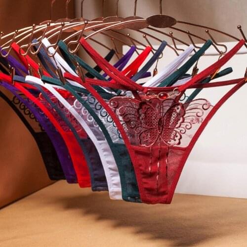 Women Sexy G-string Briefs Seamless Lace G-strings Thongs Women T-shaped Briefs Thongs Sexy Underwear Panties Women G-Strings