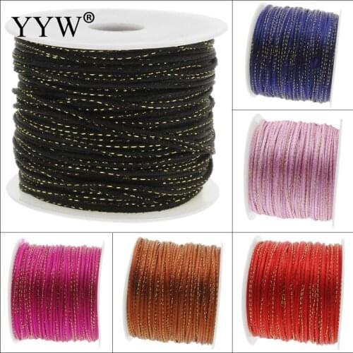 100Yards/Spool 2mm Nylon Cord Thread Cord Plastic String Strap DIY Rope Bead Necklace European Bracelet Jewelry Making