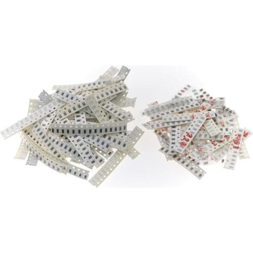 1150Pcs/lot SMD 1206 (0Ω-10MΩ) 50 Value Resistor + (2.2pf-1uf) 40 Value Capacitor package kit set