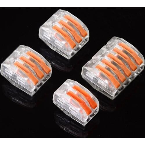 2/5/10pcs Conector Wire Connector Mini Fast Universal Compact Wiring Conductor Push-in Terminal Block
