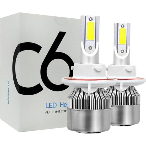 Muxall 2Pcs H4 H7 LED Car Headlight H1 H3 Headlamp Light H8/H11 HB3/9005 HB4/9006 9012 9007 H13 6000K 72W 8000LM All In One Car