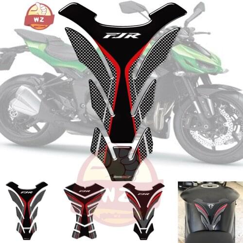 3D Carbon-look Motorcycle Tank Pad Protector Decal Stickers Case for yamaha FJR 1300 FJR1300 A AS ABS