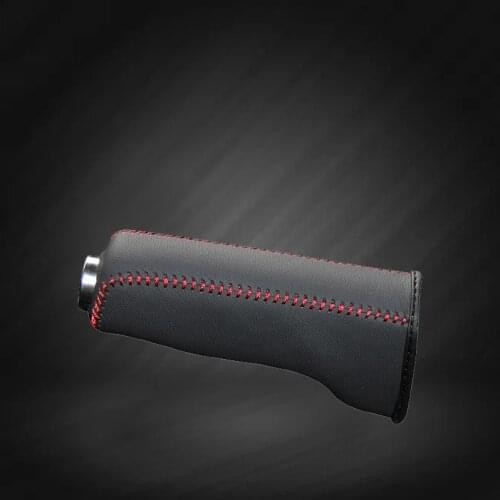 Car Hand Brake Covers Top Layer Leather Case for AUDI TT Handbrake Grips Cover Auto Genuine Leather Handbrake Cover