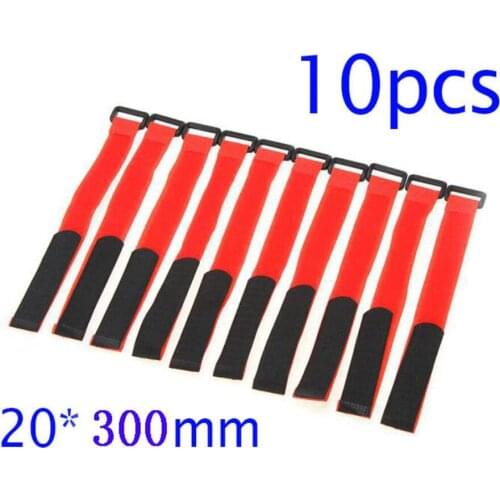 Free Shipping 10pcs battery magic straps cable bandage lipo battery fixed straps for RC DIY Models blue black red yellow green