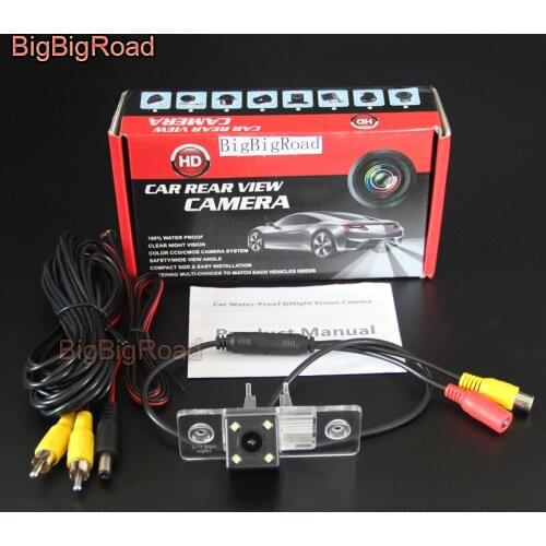 BigBigRoad Car Intelligent Dynamic Track Rear View Reverse Camera For Skoda Fabia For Porsche Cayenne Night Vision Waterproof