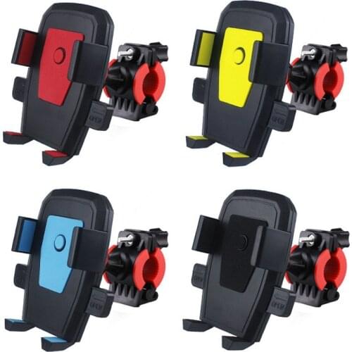 Motorcycle Bicycle Phone Holder Stand Auto Lock Moto Mobile Phone Holder Motor Bike Handlebar Clip Stand GPS Mount Bracket