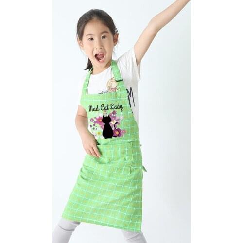 Kindergarten Childrens creative apron cartoon baking anti-fouling studio oil-proof art painting clothes logo print apron