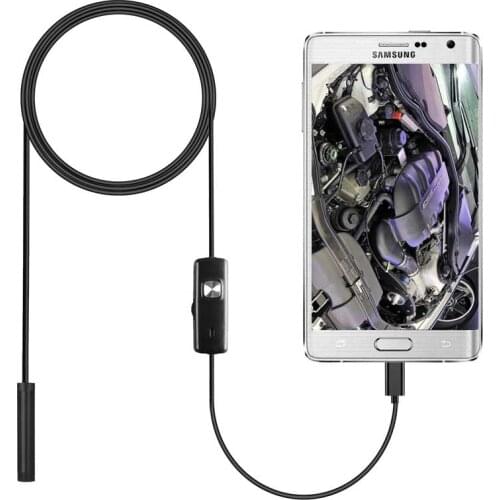 Endoscope 8mm Android waterproof mobile phone LED endoscope inspection camera borescope hard/soft wire car pipe inspection