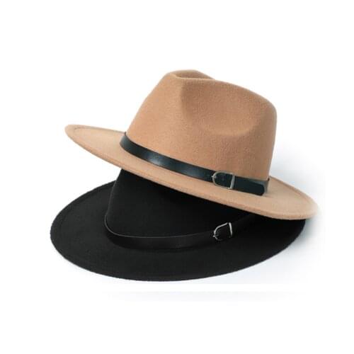 9 Colours Jazz Caps Gentleman Hats Imitation Woolen Women Men Ladies Fedoras Top Hat European American Round Caps Bowler Hats