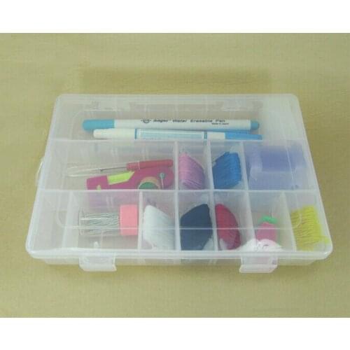 FREE Shipping detachable 24 compartments cross stitch organizer box , thread floss bobbin boxes box