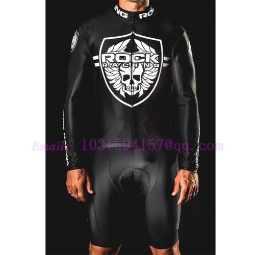 Rock racing team cycling suit 2019 long sleeve autumn breathable bike maillot bicycle jersey set camiseta ciclismo ropa hombre