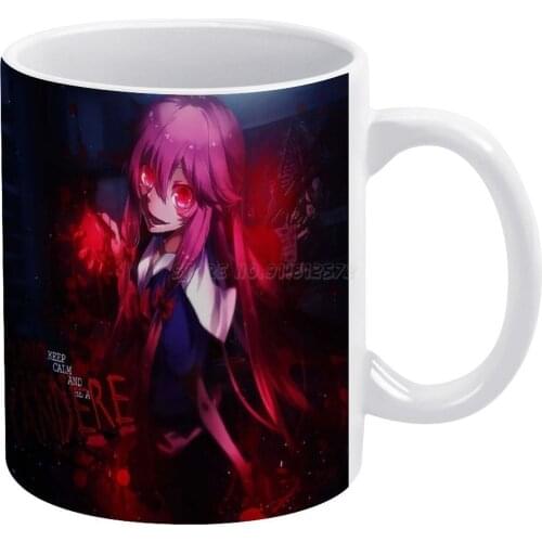 Mirai Nikki White Mug To Friends and Family Creative Gift 11 Oz Mug Coffee Ceramic Mug Mirai Nikki Mirainikki Anime Animation Yu