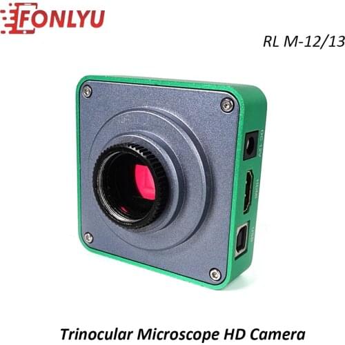 RELIFE M-12/M-13 3800W HDMI Trinocular Microscope HD Camera For Phone CPU PCB Observe Soldering Repair High Speed Image