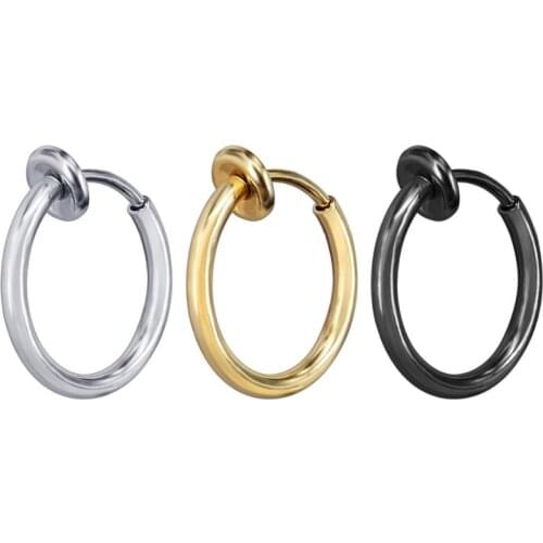 Trendy Hot Sale Clip On Earrings For Women Men NO Hole Clip Earrings ear Cuff Nose Clips