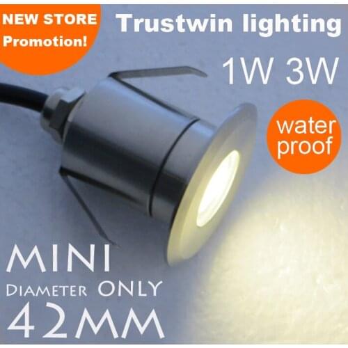 4 pieces 12V 24V 110V 220V buried light mini Outdoor waterproof 1W 3W LED underground light