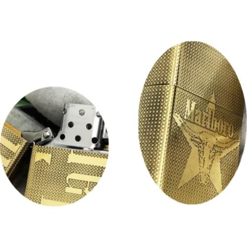 Unusual cigarette lighter windproof metal kerosene gasoline Petroleum oil igniter gift(No Fuel, Handed -Made Sculpt 4 to 7 Days