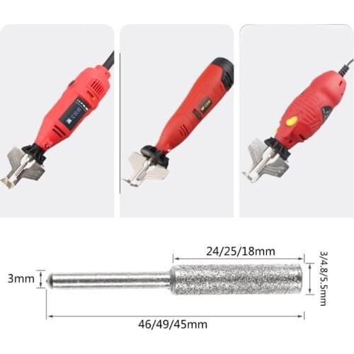 Stainless Steel Material Emery Particle Coated Sharp Grinding Cylindrical Grind for Jade Carving Workpieces chain Saw