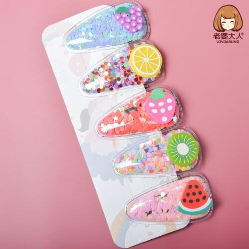 Popular Oval Hairpin Gold Hairpin Children Headdress Hair Accessories BB Clip Hairpin Hair Accessories