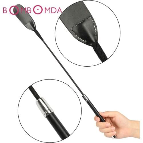 Sex Shops PU Leather Spanking Paddle Fetish Horse Riding Crop Sex Whip Slave Flogger Spanker BDSM Bondage For Woman Flirt Toys
