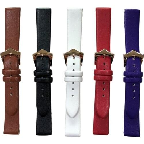 Comfortable Genuine Leather Watch Strap 16/18/mm Watch Pin buckle Band Soft Wrist Belt Bracelet