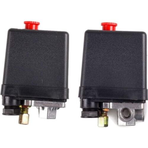 Vertical Single-Pass/Four-Way Air Compressor Adjustable Pressure Switch Control Valve Connector Replacement Spare Parts
