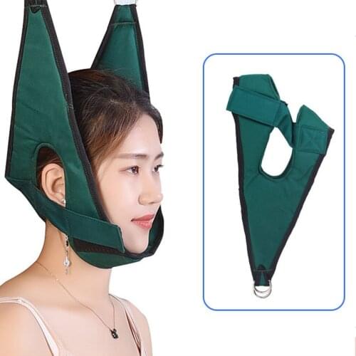 1PCS Hanging Cervical Traction Device Soft Neck Stretching Belt Pain Relief Metal Bracket Chiropractic Neck Traction Cushion