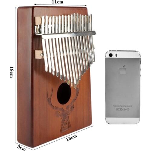 17 Key Kalimba Thumb Piano Finger Sanza Mbira High-Quality KOA Wood Body Keyboard Musical Instrument for Kids Beginner Gift