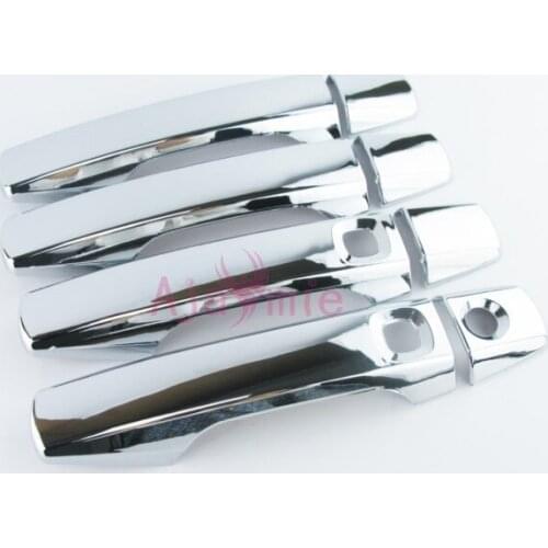 2008-2015 Door Handle Cover With 2 Smart Key Holes Panel Chrome Car-Styling For Toyota LC Land Cruiser 200 Accessories