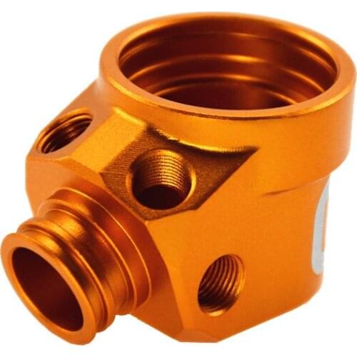 6061 CNC machined aluminum parts plus sand blasting and Golden Anodizing treatment